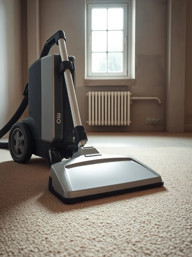 A high-quality professional carpet cleaning machine in actio